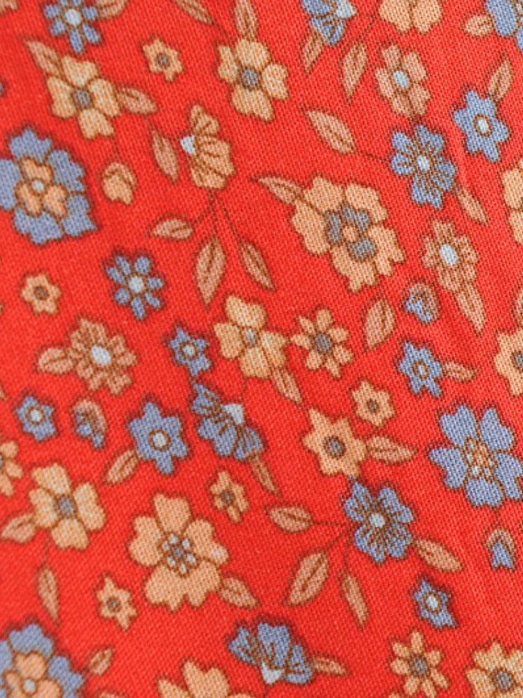 Wild Blooms Boho Floral Print Mini Dress