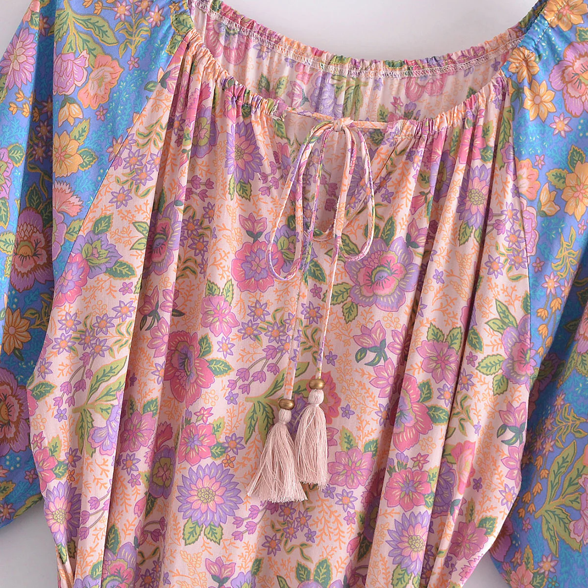 Melrose Pink Boho Floral Print Maxi Dress