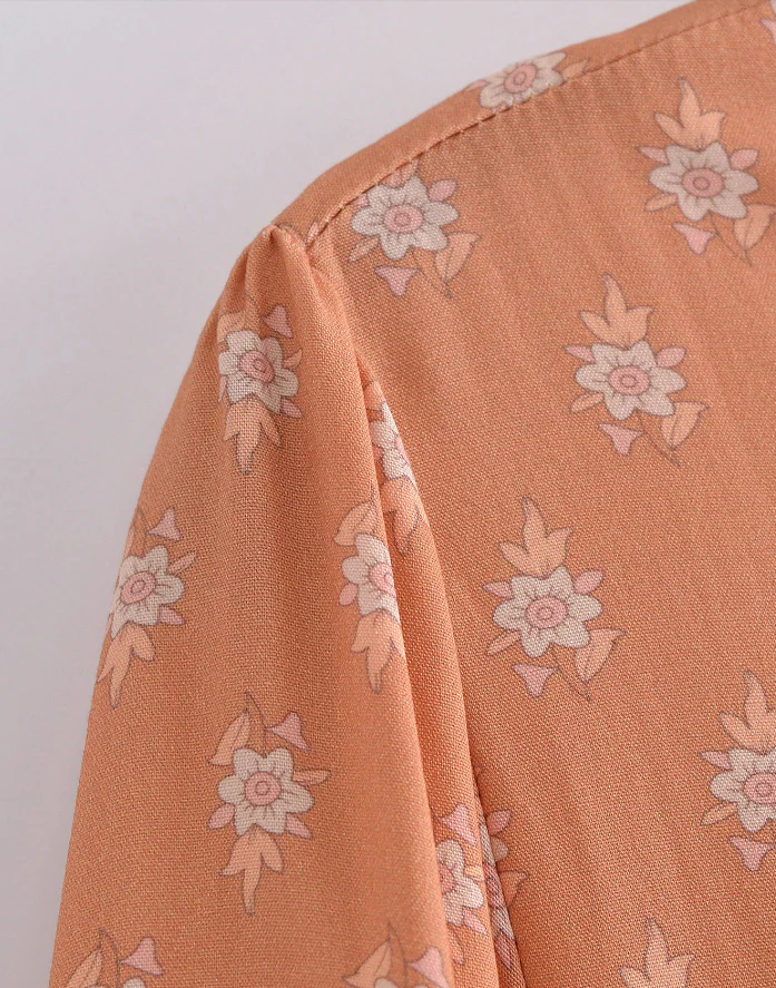 Sienna Sands Boho Floral Print Midi Dress