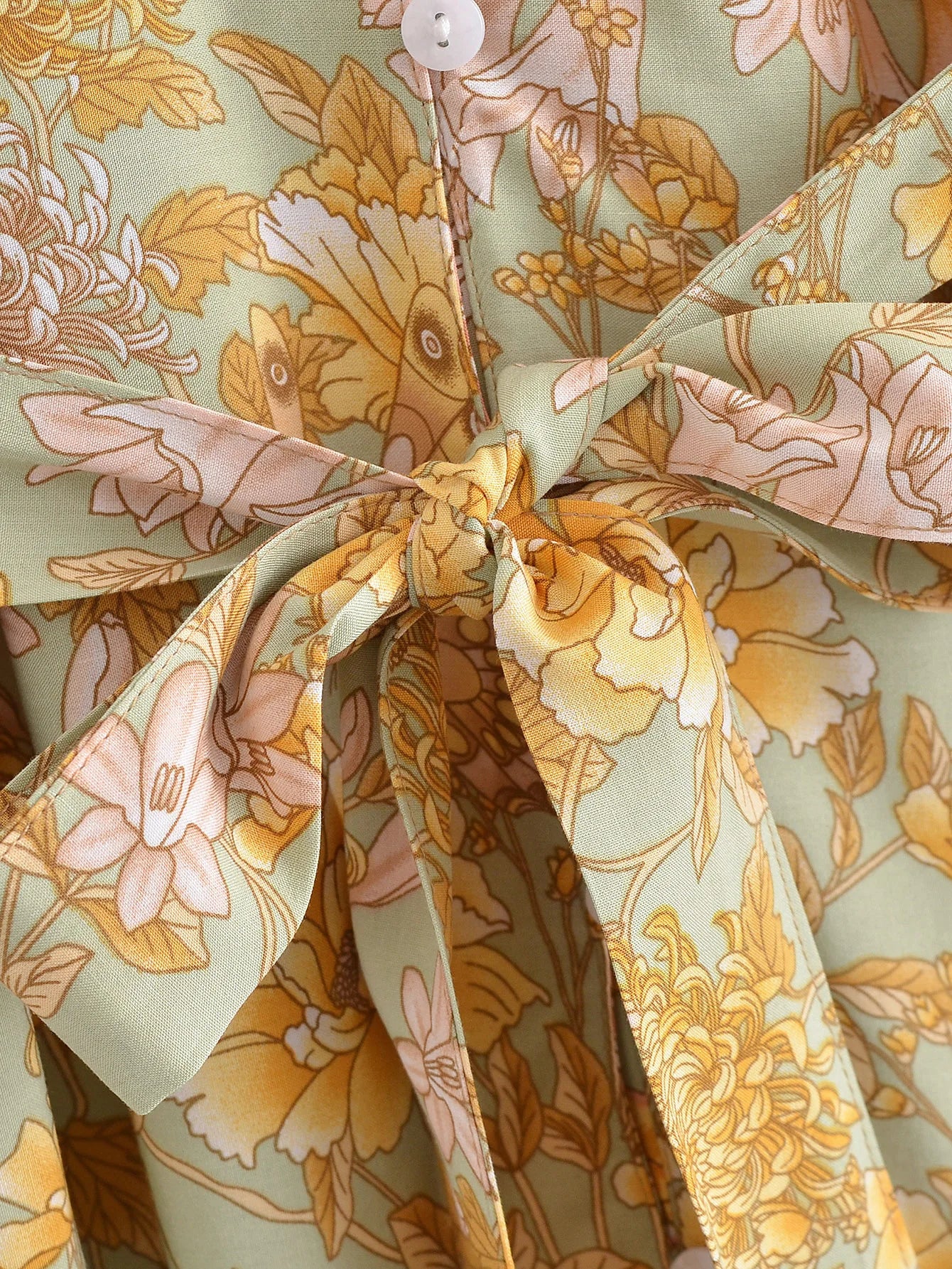 Butterfly Garden Boho Floral Print Maxi Dress