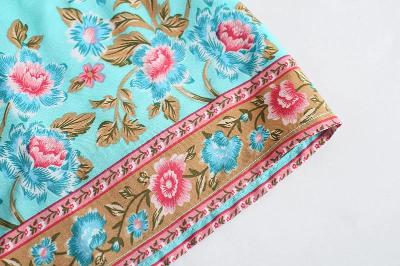 Floral Romance Boho Floral Print Maxi Dress