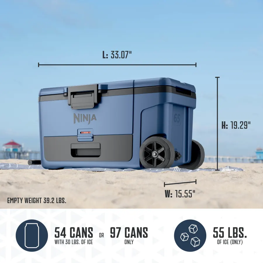 Ninja FrostVault™ 65qt Wheeled Cooler with Dry Zone
