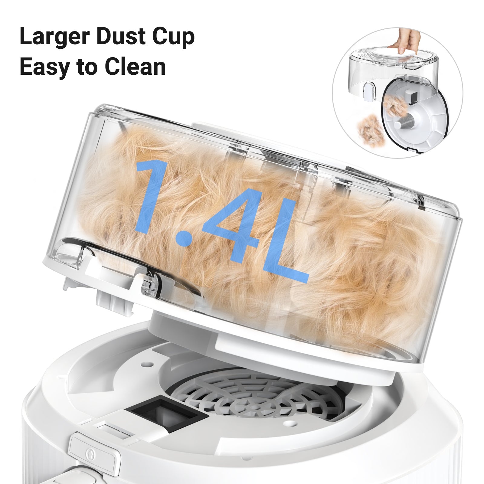 Pet Grooming Vacuum Kit with 5 Grooming Tools