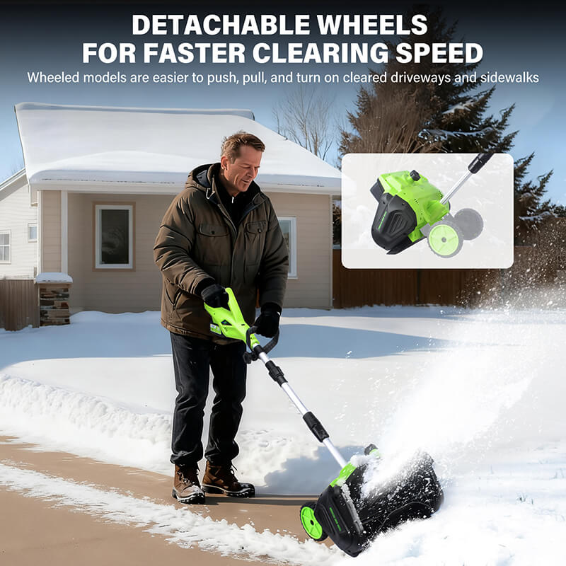 16 inches Electric Snow Shovel Plus with 2 Batteries