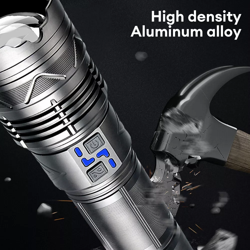 50000 LM Super Bright Flashlight