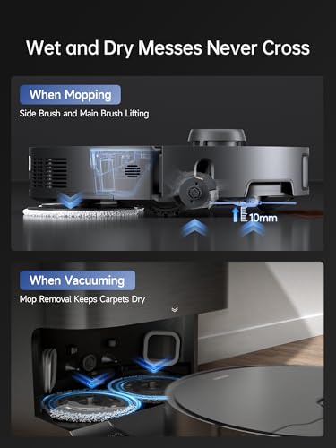 DREAME X40 Ultra Robotic Vacuum with Removable & Liftable Mop