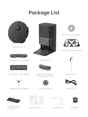 DREAME X40 Ultra Robotic Vacuum with Removable & Liftable Mop